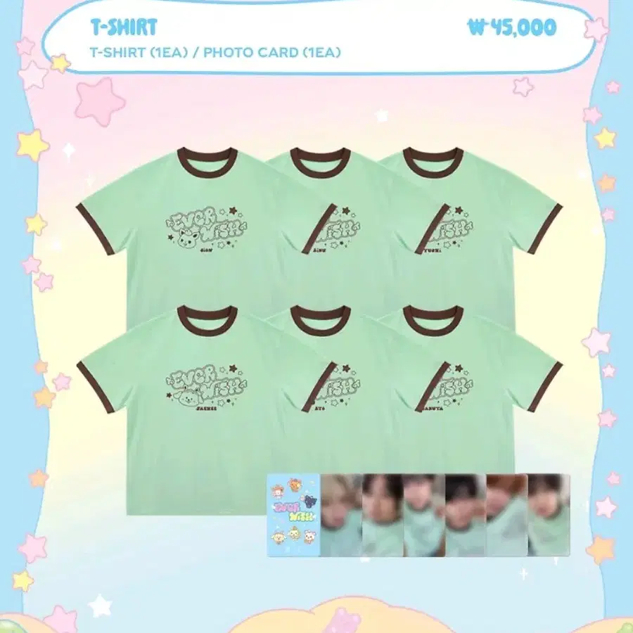 NCT | 엔시티 NCT WISH Riku Everwish T-shirt photocard on