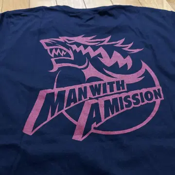 MAN WITH A MISSION 홋카이도 한정 티셔츠 M 사이즈 네이비