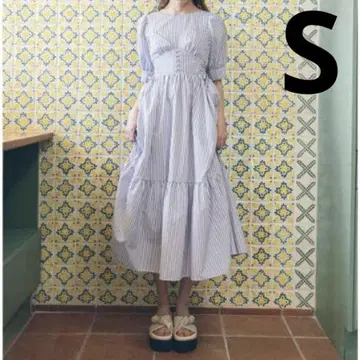 레이디 아젤 사이드 레이스업 원피스 S 화이트