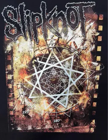 택 포함 미사용 새상품 Slipknot/슬립낫 마법진 티셔츠 L 사이즈