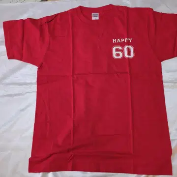 환력 축하 빨간색 티셔츠 L 사이즈
