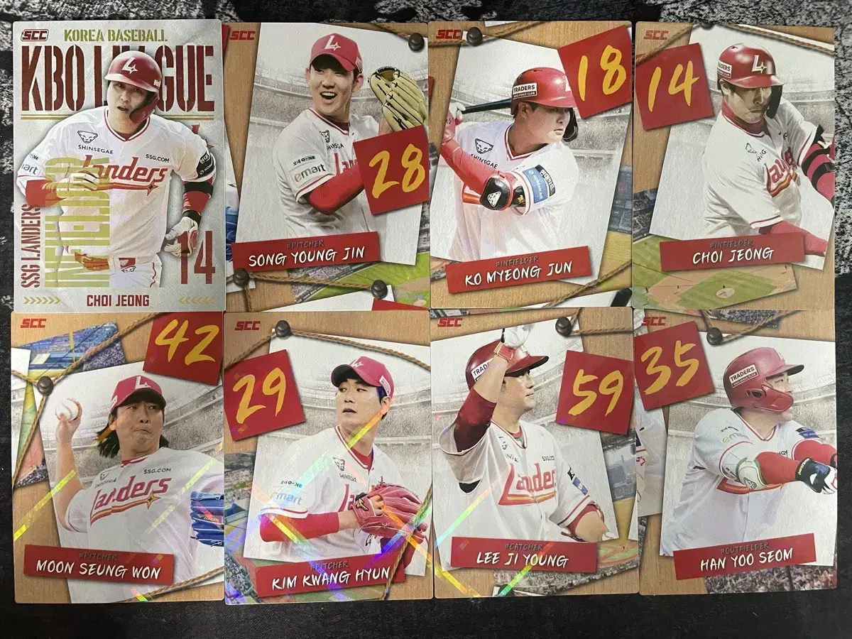 KBO SSG Landers Baseball Cards Bulk