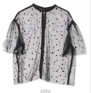 BEAUTY&YOUTH UNITED ARROWS 도트 레이스 블라우스