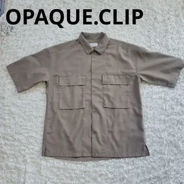 OPAQUE.CLIP 베이지 오버 셔츠