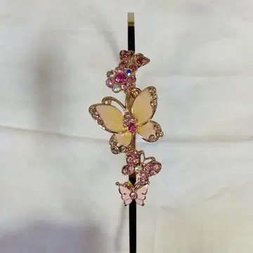 398.ANNA SUI 머리띠 나비 꽃 (핑크)