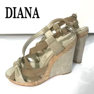 DIANA 다이애나 웨지솔 샌들 베이지 23cm
