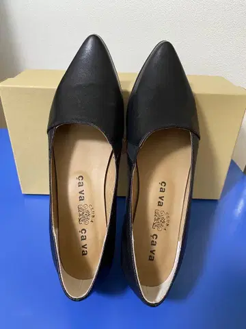 ca va ca va 블랙 스틸레토 펌프스 로우 힐 새상품