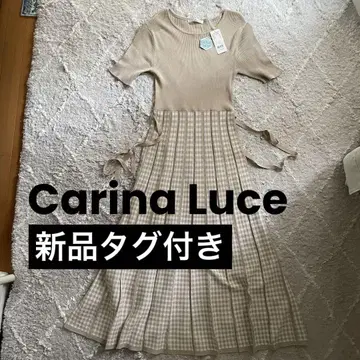 택 포함 새상품 Carina Luce 냉감 소재 반팔 롱 원피스 M