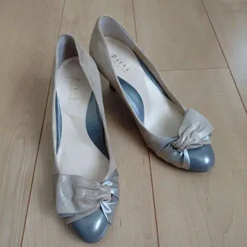Pitti 피티 리본 포함 엘레강트 펌프스 베이지 그레이 22.5cm
