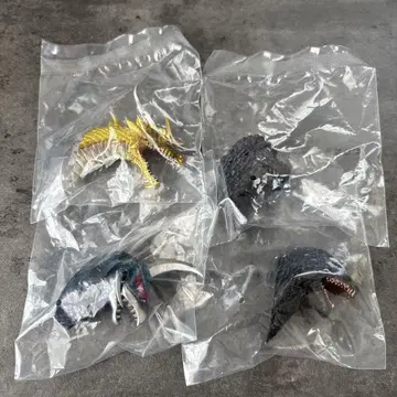 제일복권 고질라 대괴수열전 G G상 몬스터 헤드 마그넷 4종