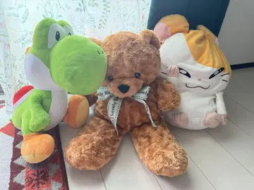 요시와 곰과 햄스터 봉제 인형 세트