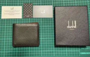 한정판? 던힐 dunhill 두겹 지갑 동전 지갑 포함 섀시 가죽