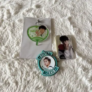 초특급 타쿠야 부채 키링 아크릴 키링 러버 캔 배치