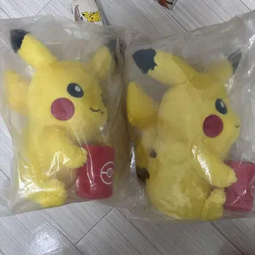 제일복권 피카츄 봉제 인형 2장 세트