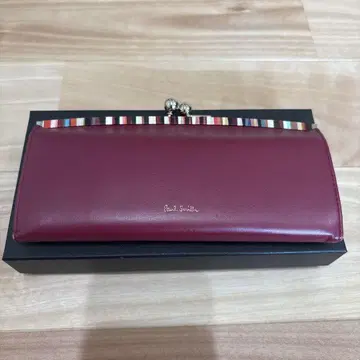 폴스미스 와인 레드 장지갑