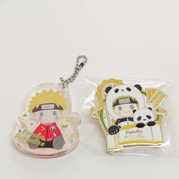 NARUTO 중국 제일복권 우즈마키 나루토 메탈 배지 아크릴 키링