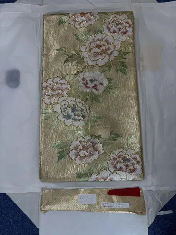 예복용 후쿠로 오비 모란 자수