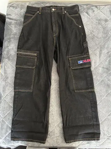XLARGE 와이드 데님 블랙