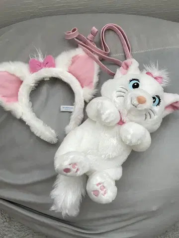 마리 머리띠와 봉제 인형 파우치 세트