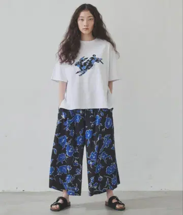 허리 조절 가능 오리지널 프린트 리조트 팬츠