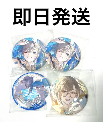 니지산지 ChroNoiR Blue Memories 캔뱃지 카나