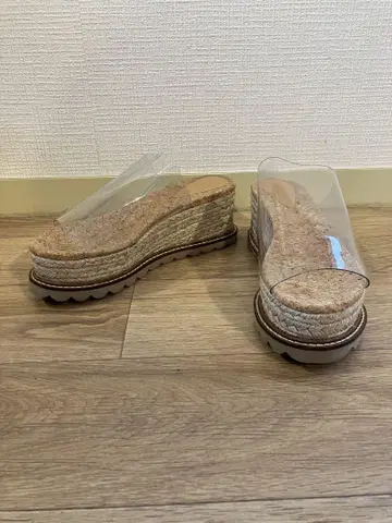 moussy 클리어 샌들 S 사이즈