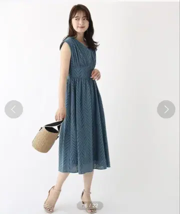 그로브 올 레이스 원피스 파랑
