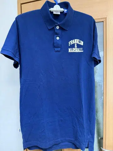 FRANKLIN & MARSHALL 블루 피케 셔츠 L