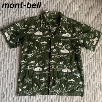 mont-bell 몽벨 TAKE 로하 알로하 셔츠 S 사이즈 그린