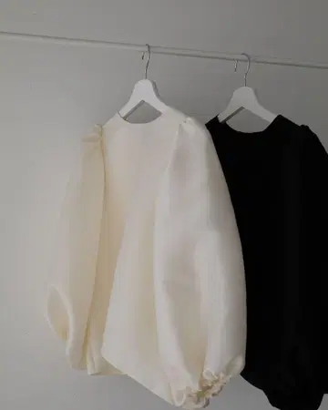 emm the shop Tulip 블라우스 화이트