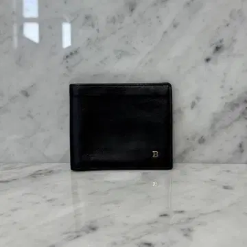 BALLY 발리 두겹 지갑 블랙 천연 가죽 지갑 컴팩트