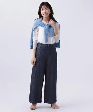 Elura 엘루라 와이드 썸머 데님 팬츠 Elkotona Free
