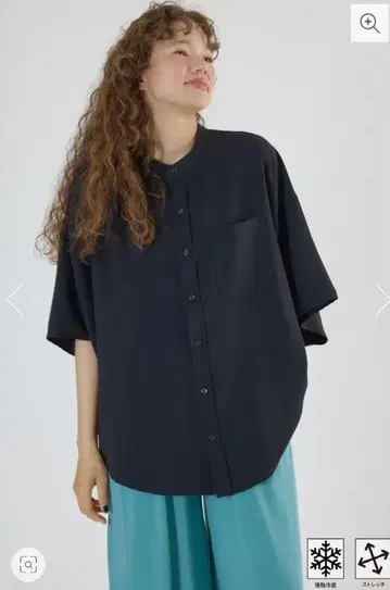 쿨 칼세 돌먼 셔츠 겉옷 접촉 냉감 셔츠