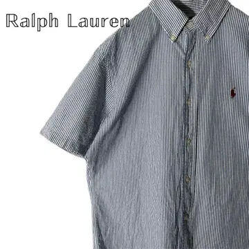 Ralph Lauren 반팔 스트라이프 셔츠