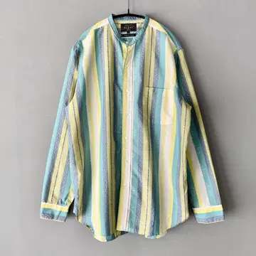BEAMS PLUS 25SS 밴드 카라 셔츠 S 빔즈 플러스 파스텔