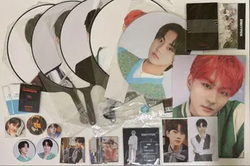 ENHYPEN 정원 굿즈 세트 트레이딩 카드 부채 캔뱃지