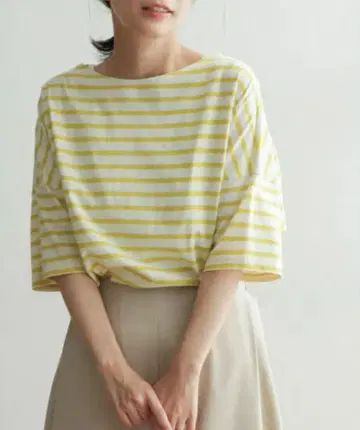 어반 리서치 도어스 오가닉 코튼 보더 티셔츠