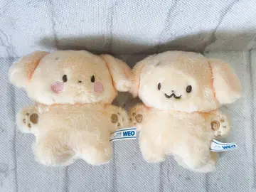 WEO 개형 봉제 인형 크림색 2개 세트