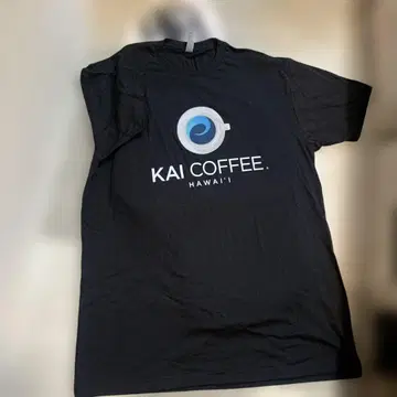 HAWAII kai coffee 카이 커피 티셔츠 블랙 사이즈 L