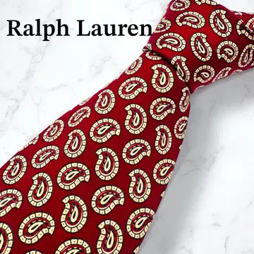 Ralph Lauren 랄프 로렌 페이즐리 올 패턴 프린트 레드