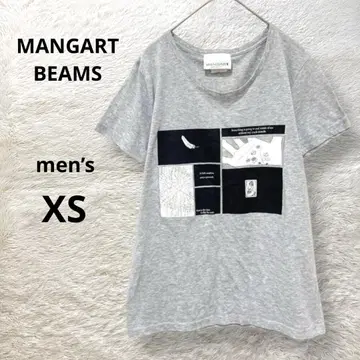 만화 토비 빔즈 반팔 티셔츠 그레이 XS 프린트 코튼 남성용 만화