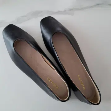 LEPSIM 블랙 플랫 슈즈