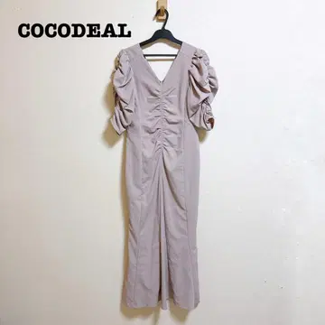 새상품급 COCODEAL 드레이프 개더 머메이드 원피스