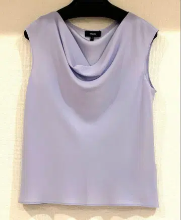 띠어리 POWDER CREPE SS COWL TOP