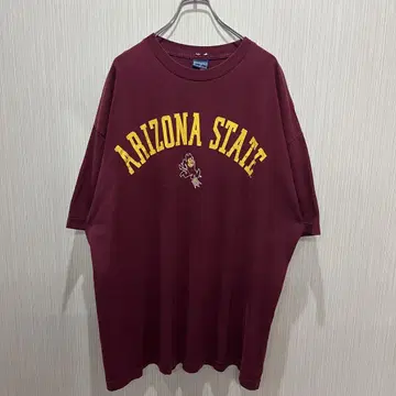 ARIZONA STATE 티셔츠 버건디 XL 칼리지 로고
