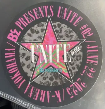 로고 스티커 UNITE2 호르몬 B'z 6/22 회장 한정판