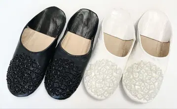 바부쉬 2켤레 슬리퍼 실내화 모로코 마라케시 천연 가죽 인테리어
