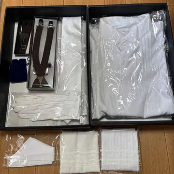 신랑 윙카라 셔츠와 잡화 세트