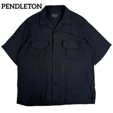 PENDLETON 펜들턴 레이온 오픈 카라 셔츠 섀도우 체크