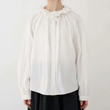nest Robe 코튼 린넨 바지 프릴 셔츠